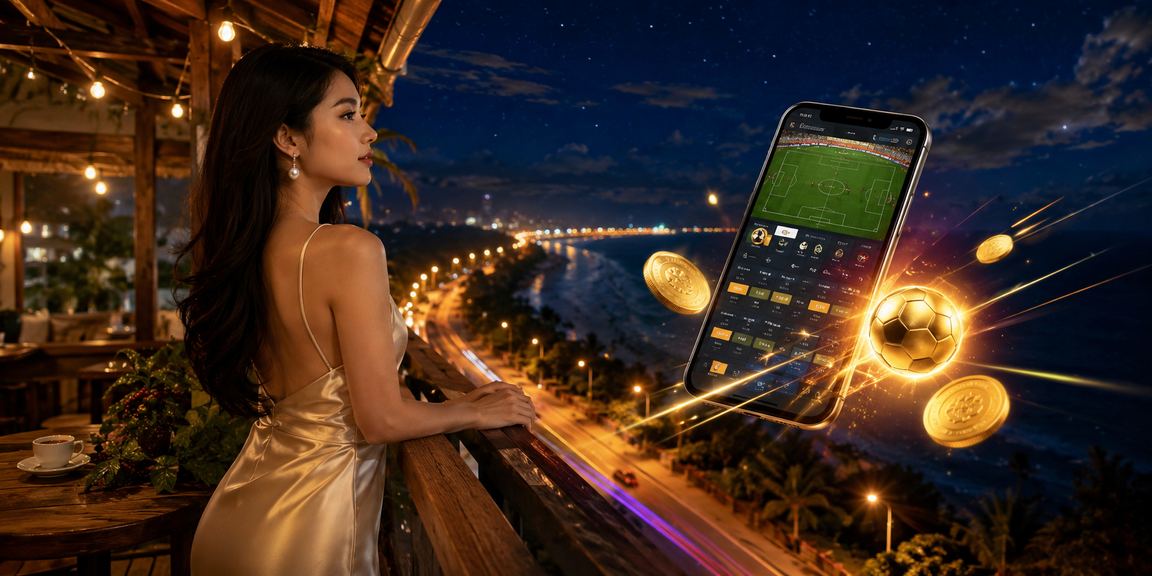 Người chơi sử dụng app cá cược trên điện thoại tại Mũi Né